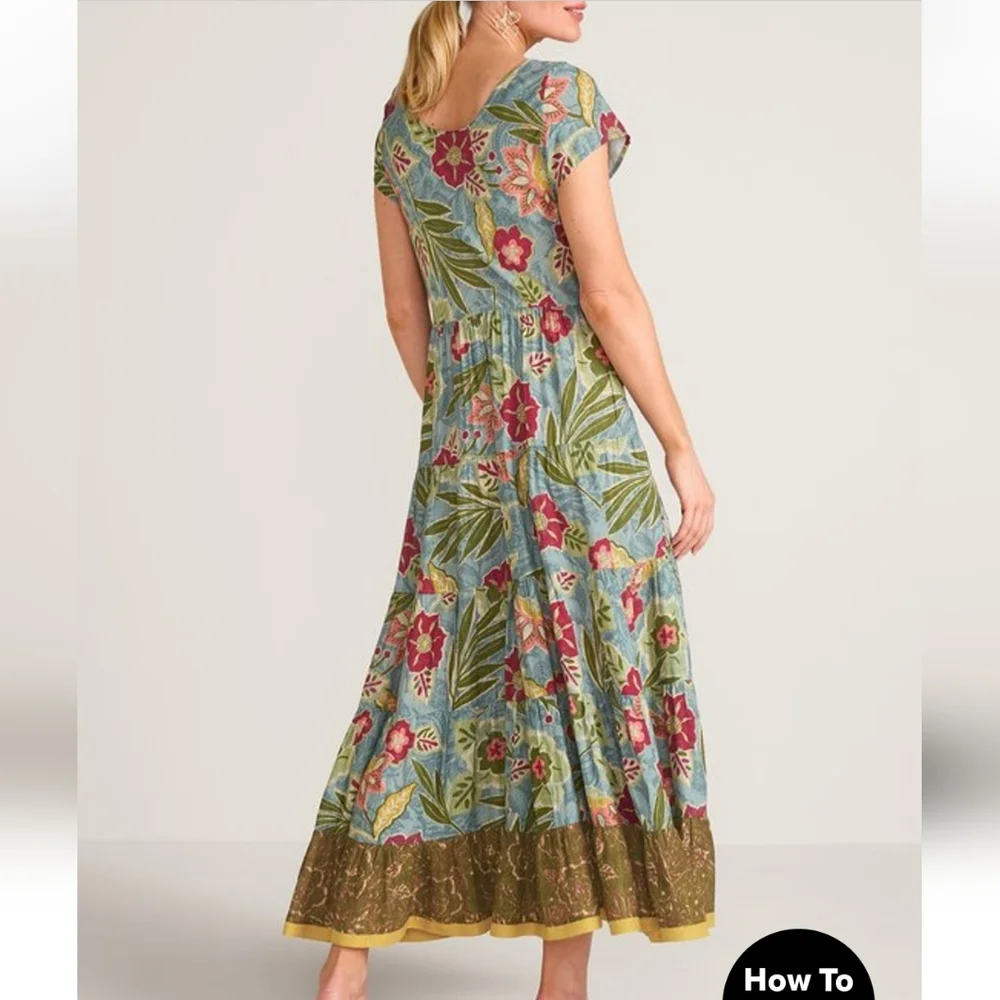 Brand New! Kara Dress In A Colorful Floral Design. - Picture 5 of 8